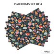 thumbnail image 2 of Placemats Set Of 4 / 6, Autumn Fox Owl Placemats For Dining Table Indoor/Outdoors Heat Resistant Washable Placemats 18" X 12", 2 of 8