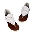 thumbnail image 5 of Sandals Women Roman Flat Slipper Dressy Summer Flip Flop Sandals Casual Gladiator Sandal for Beach Travel, 5 of 9
