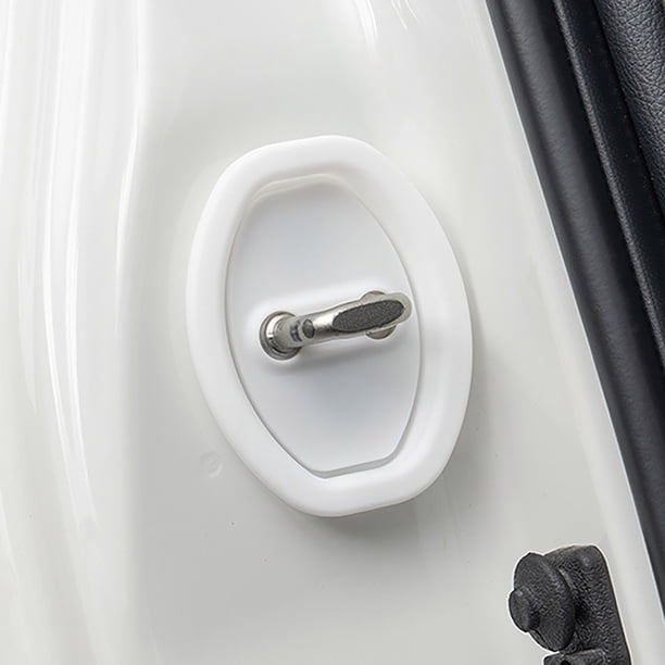 4 piezas de cubierta protectora para puerta de coche, hebilla de cerradura de puerta, cubierta protectora para cerraduras de puerta de coche, cojín absorbente, pegatina gruesa, funda de hebilla de cer