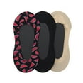 thumbnail image 1 of MeMoi Conversational Fine Edge Nylon Liners 3 Pair Pack One Size 9-11 / Watermelon Slice, 1 of 2