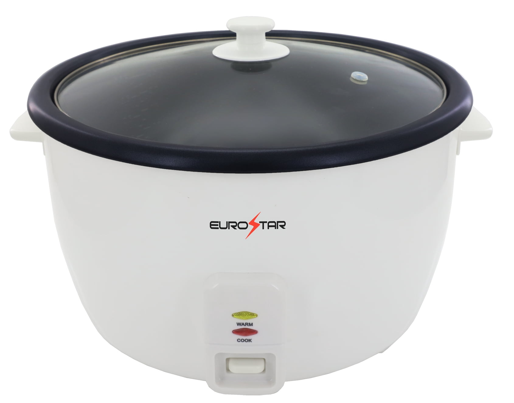 EUROSTAR 50-Cup Rice Cooker, White