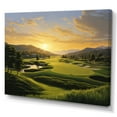 thumbnail image 2 of Designart "Dawn on the Putt Golfing Tranquility I" Sports Canvas Art Print, 2 of 5