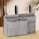 thumbnail image 5 of Bolsa colgante organizador de 8 bolsillos Zulema Tela Oxford para Dormitorio áneas Gris Carrito de noche, 5 of 8