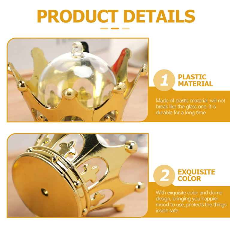  CAXUSD 12pcs Boxes Candy Box Fillable Crown with Dome