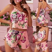 Lingerie For Women Silk Pajamas Satin Lingerie Shorts Set Women Underwear Sleepwear Underwear Women