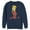 Navy Blue, variant on Men's The Simpsons Devil Bart Sweatshirt Navy Blue X Large