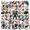 5A, variant on cartoon Elephant Stickers, Waterproof Elephant Sticker for Water Bottle Laptop Phone Cases Planner Skateboard Luggage Helmet Party Favor Decor, Ideal for Adults Teens Teacher Rewards