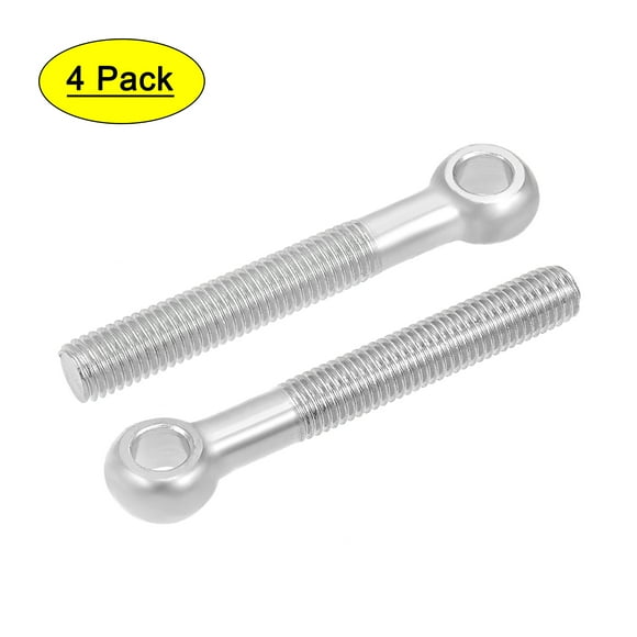 Unique Bargains M12 x 90mm 304 Stainless Steel Machine Shoulder Lift Eye Bolt Rigging 4pcs