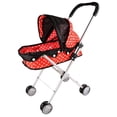 thumbnail image 3 of figatia Simulation Strollers Strollers Foldable Kids Role Play Games - Red, 34x25x55cm, 3 of 6