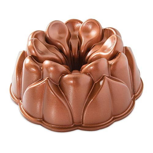 Nordic Ware Nonstick Cast Magnolia Bundt Pan, 10 Cup