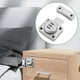 thumbnail image 5 of Cerradura de combinación de seguridad para puerta, pestillo deslizante, gabinete, contraseña, cerrojo giratorio, sin llave Plata, 5 of 8