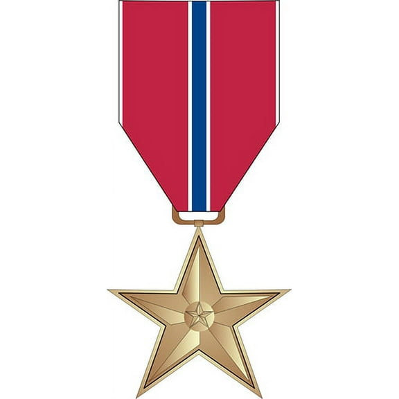 3.8 Inch Bronze Star Medal Decal Sticker