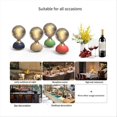 thumbnail image 2 of Glass LED Table Lamp Touch Dimmable Table Lamp Orange, 2 of 4
