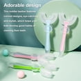 thumbnail image 2 of Matsuzay Cepillo de de silicona en forma de U para niños, mango de 360 ​​grados para niños pequeños, suministros de limpieza de mano para Type10 NO10 Matsuzay HA009125-02, 2 of 6