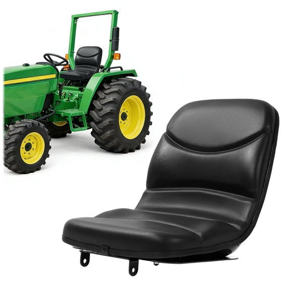 KOJEM Tractor Seat Compatible with John Deere Compact Tractor Models 1070 3005 4005 670 770 790 870 970 990 Electrophoresis Plastic&Steel Black Replacement for M805158
