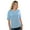 Light Blue, variant on BlueGeneration Ladies Soft Touch S/S Y-Placket Polo - Light Blue Large Solid