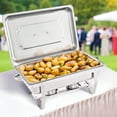 VEVOR Chafing Dish 2 Packs 8 Quart Stainless Steel Chafing Dish Buffet