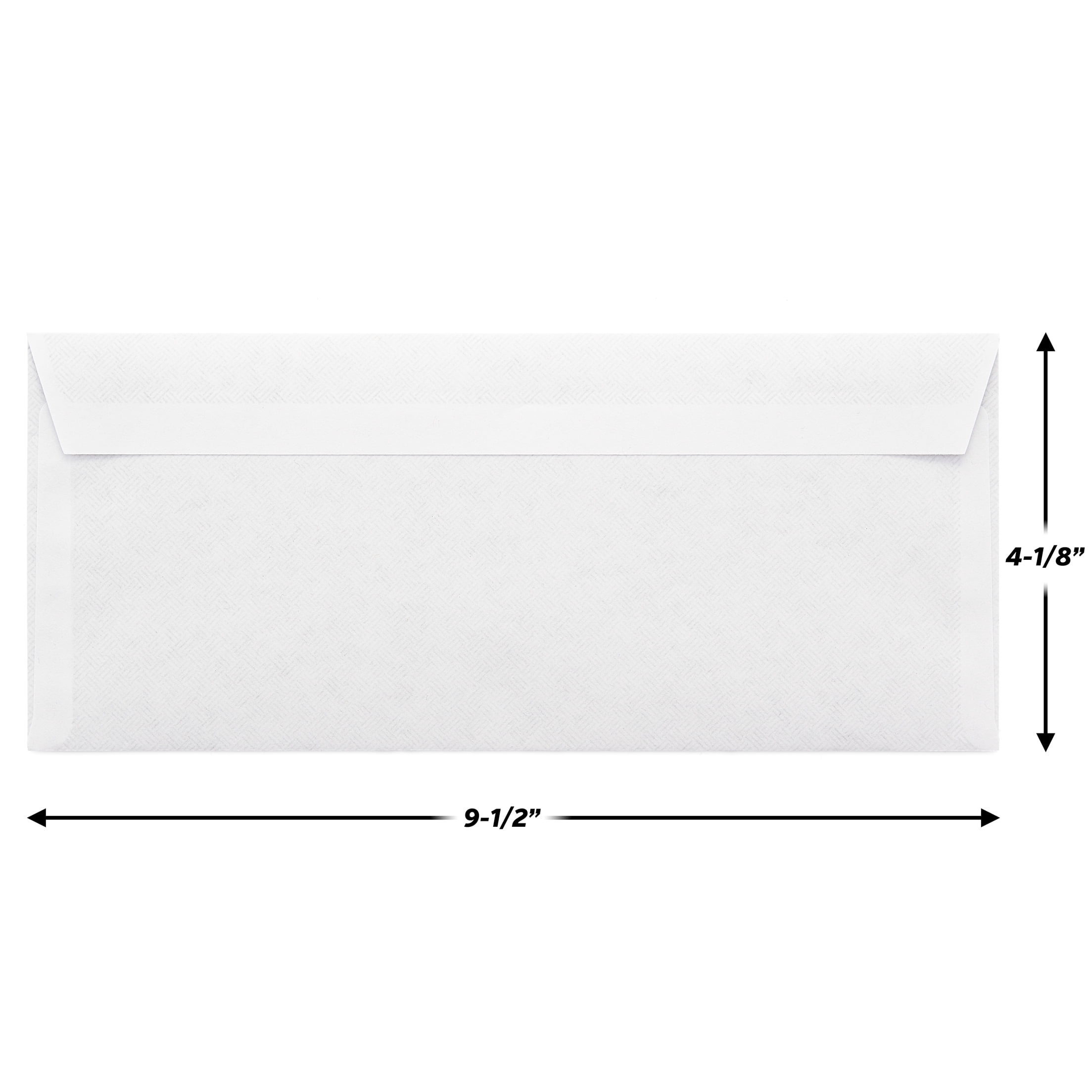 Mead Envelopes Self Seal #10, White Windowless Mailing Envelopes, 500 Pack