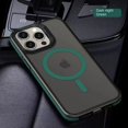 thumbnail image 1 of Case For iPhone 16 Pro Max Matte Translucent Armor Magnetic Case For iPhone 15 14 Pro Max Plus Magsafe Wireless Charging Cover green For iPhone 15, 1 of 6