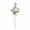 Beige, variant on Linnome Artificial Rose Flower 3 Heads Realistic Plastic Stem for Home Decoration 22.8in Blue
