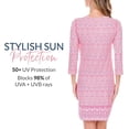 thumbnail image 5 of Cabana Life Women's Shift Dress, UPF 50+, Sun Protective Cover-Up, Nylon/Spandex (Algarve, X-Large), 5 of 6