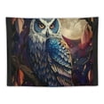 thumbnail image 5 of Orinice Owl Branch Moon Tapestry Wall Hanging Unique Style Graphic Tapestries Home Wall Decor Art for Living Room Bedroom Apartment Farmhouse Dorm 40x30inch, 5 of 6