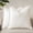 Cream White, variant on Decorative Chenille Luxury Throw Pillow Covers with Wide Edge, Textured Solid Pillowcases, Soft Velvet Cushion Cover Home Décor for Couch Sofa Chair Bed,20×20 Inch, Set of 2, Cream White