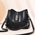 thumbnail image 3 of Faraee Tote Bag for Women Leather Shoulder Hobo Handbags Large Crossbody Bags Purse Satchel Black, 3 of 4