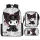 thumbnail image 1 of Mochila Bolso De Hombro Con Patrón De Dibujos Animados Estuche Para Lápices Juego De Tres Piezas Adecuado Para Estudiantes De Primaria Y Secundaria Bolso Escolar Para Niños, 1 of 1