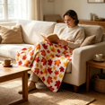 thumbnail image 6 of Nkmbld Thanksgiving Flannel Throw Blanket, Surper Soft Warm Maple Leaf Blanket for Chairs Sofa Bed, Fall Harvest Gifts and Farmhouse Home Decor, 6 of 8