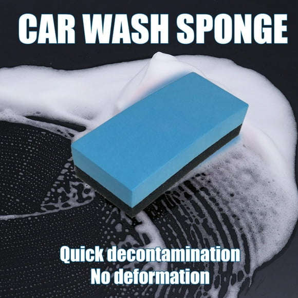 Car Wash Sponge | High Density Scrubber Pad | Durable Wear-Resistant Cleaning Tool | Strong Absorption & Toughness | Multi-Surface Scouring Pad for Kitchen Bathroom Garage | 7x3x1.5cm | 1 Pack