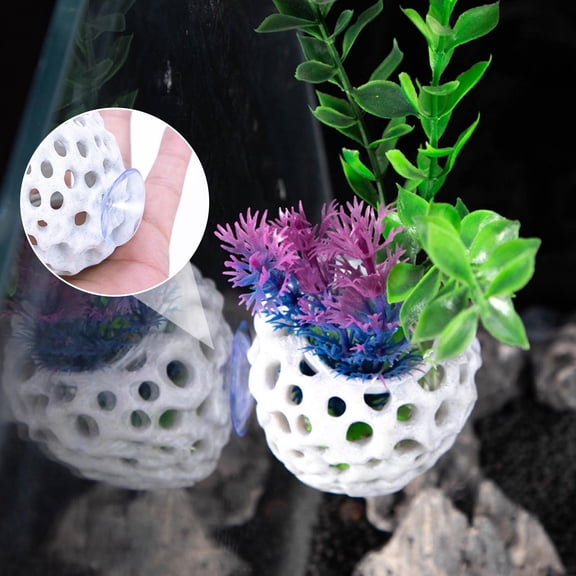 Shrimp Dome Hide, Shrimp Hides for Aquarium, Fish Hideout with Suction Cup, Habitat Tank Ornament Accessories, Aquarium Decor for Small Fish Hiding Resting