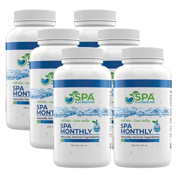 Spa Platinum Pro Natural Hot Tub Treatment - Hot Tub Water Treatment - Easy to Use Spa Water Treatment - Natural Spa Hot Tub Treatment - Six Months Supply Hot Tub Treatment