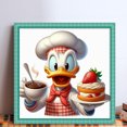 thumbnail image 2 of (18CTAFF-1593__C__40X40) Hilo algodón ecológico bordado 18CT 2 hebras impresión 40*40cm kit serie punto cruz del Pato Donald, 2 of 9
