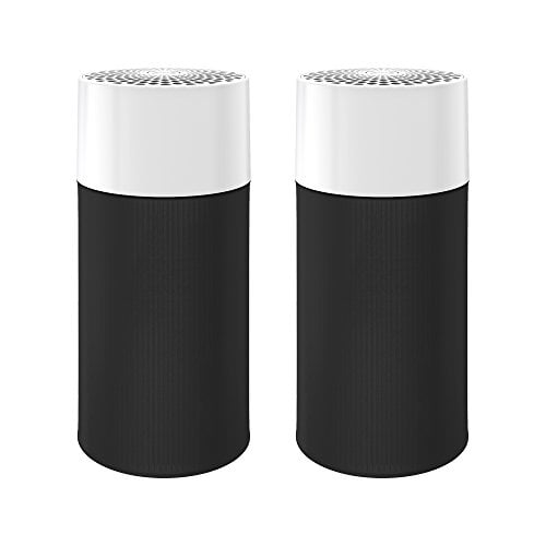 Blueair Blue Pure 411 Air Purifier 2 pack 3 Stage with Two Washable Pre Filters Particle Carbon Filter Captures Allergens Viruses Odors Smoke