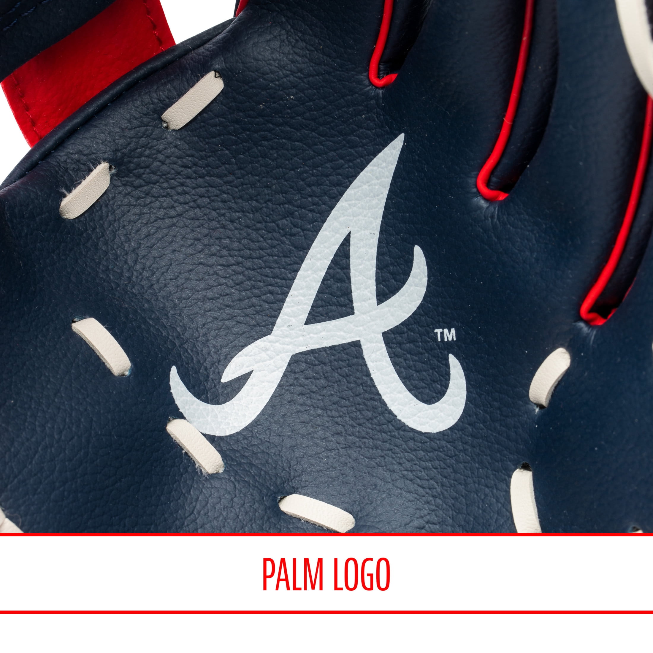 Franklin Sports MLB Atlanta Braves Youth Teeball Glove + Ball Set, 9.5 in