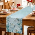thumbnail image 5 of Coastal Octopus Table Runner 72 Inches, Farmhouse Eucalyptus Leaf Marine Lifes Bed Runner Dresser Scarves Tabletop for Indoor Outdoor Parties/Ceremony/Banquet, 14" x 72", 5 of 9