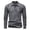 Grey, variant on Men Polo T Shirts Long Sleeve Button Down Tee Shirt Lightweight Black Men Clothing