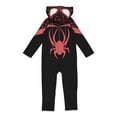 thumbnail image 4 of Marvel Spider-Verse Miles Morales Infant Baby Boys Zip Up Cosplay Coverall Infant to Little Kid, 4 of 5