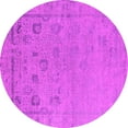 thumbnail image 1 of Ahgly Company Indoor Round Oriental Pink Industrial Area Rugs, 7' Round, 1 of 4