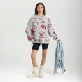 thumbnail image 3 of Women's Gameday Couture Gray Oklahoma Sooners Always on Repeat Fleece Sweatshirt, 3 of 4