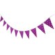 thumbnail image 5 of Banderín Triangular de Punto de Cumpleaños Yotijar Decoración Colgante Empavesado Morado, 5 of 8