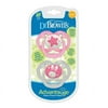 Dr Brown's - Advantage Glow in the Dark Soother 6-18m (Pink)