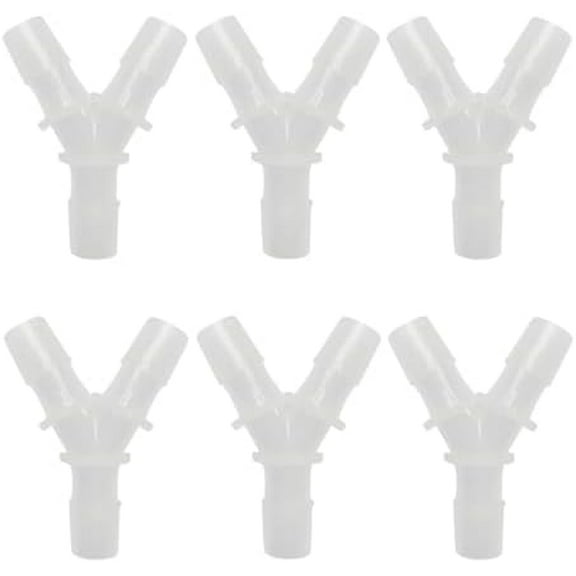 3/8" Hose Barb Fitting Equal Barbed Y Shaped 3 Way Plastic Joint Splicer Mender Adapter Union for Air Line Tubing Pipe (6Pcs)$$Plumbing & HVAC