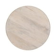 thumbnail image 5 of Kate and Laurel Pallson Modern Round Wooden Coffee Table, 28 x 18, Whitewash and Black, Circle Wood and Metal Coffee Table with Mixed Materials for Living Room Home Decor, 5 of 8