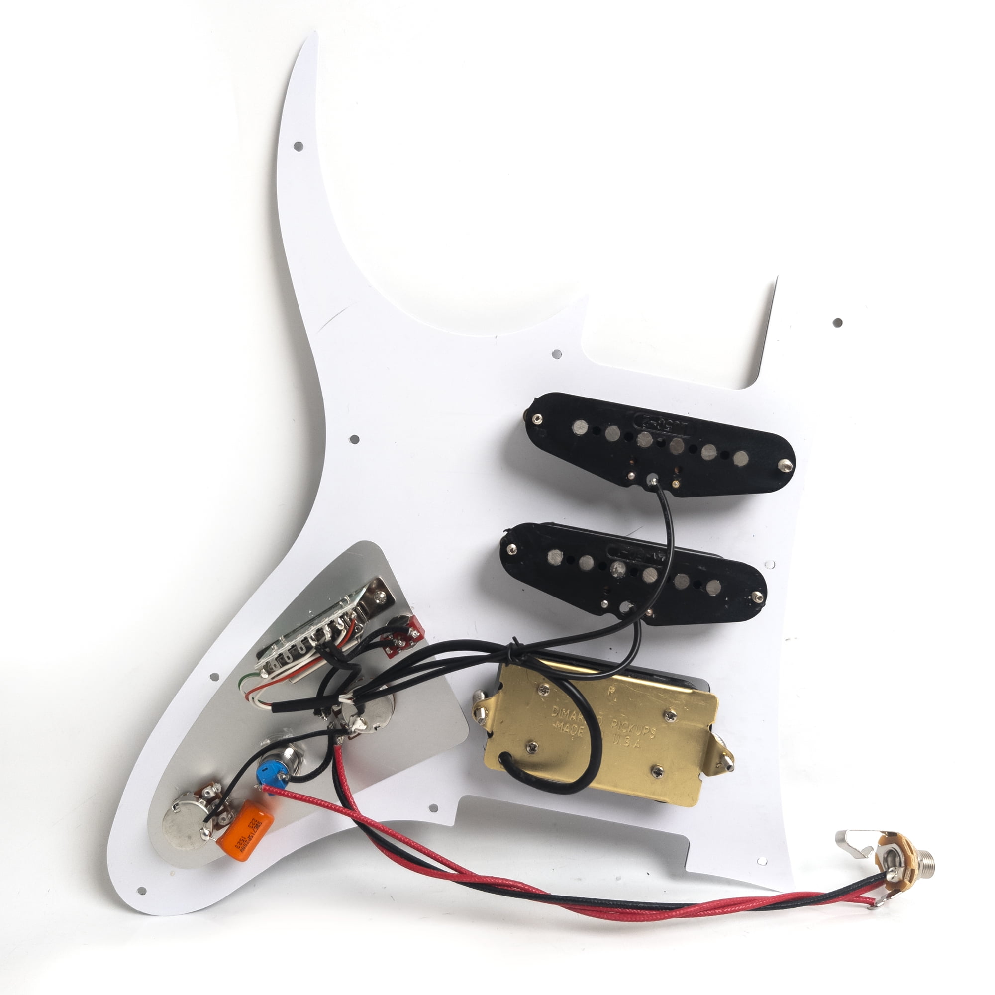 SSH Prewired Loaded Pickguard, with Alnico 5 Single coil & Humbucker Pickups for RG Style Guitar