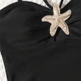 thumbnail image 7 of Hellosay One Piece Swimsuits for Girls Halter Bathing Suit Padded Smocking Beachwear Star Beach Swimwear Size 13-17, 7 of 7