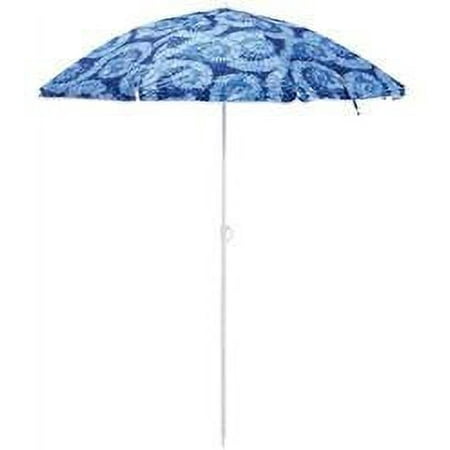Mainstay 6.5' Beach Umbrella, Indigo Tie-Dye