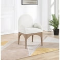 thumbnail image 4 of Meridian Furniture Waldorf Cream Boucle Fabric Dining Arm Chair, 4 of 8