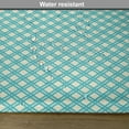 thumbnail image 6 of Ambesonne Geometric Place Mats Set of 4, Aqua Checked Tile, Standard Size, Turquoise Ivory, 6 of 6